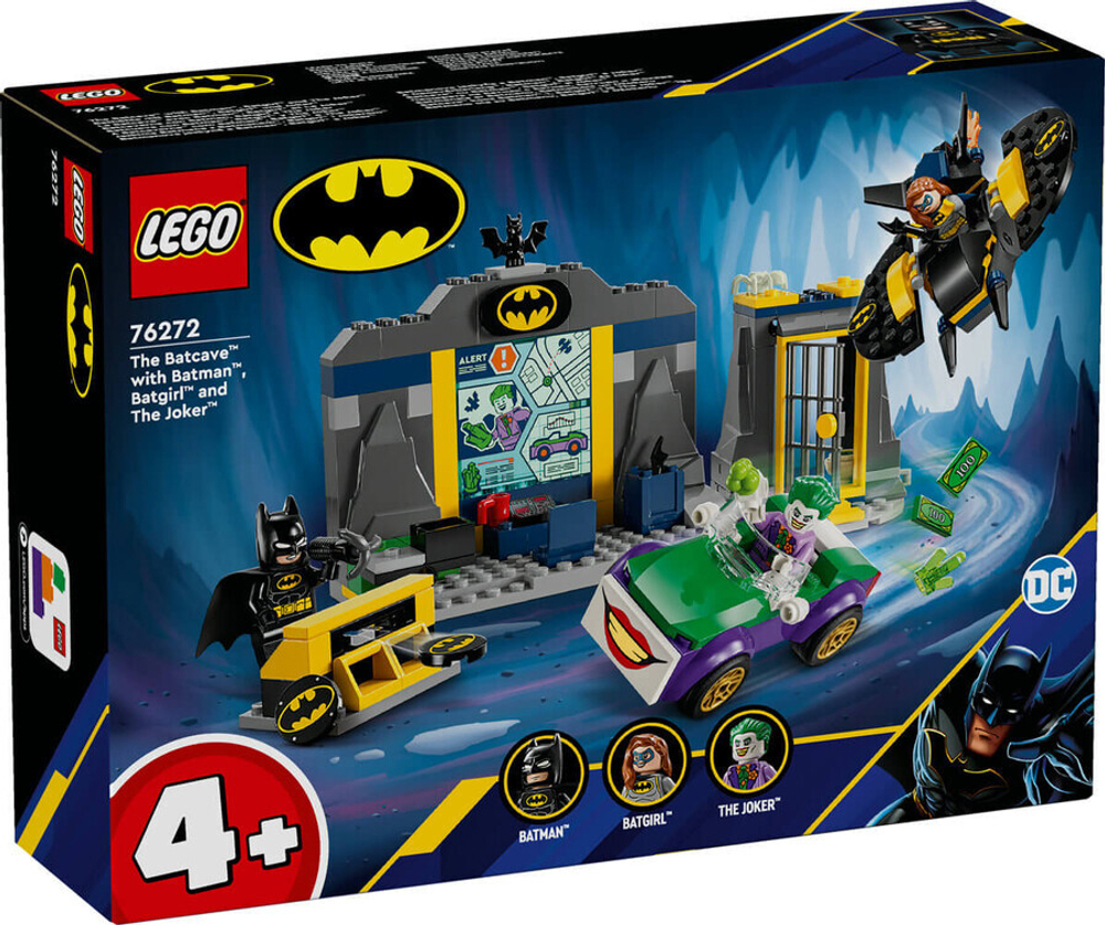 Конструктор LEGO Batman 76272 Бэтпещера с Бэтменом, Бэтгерл и Джокером