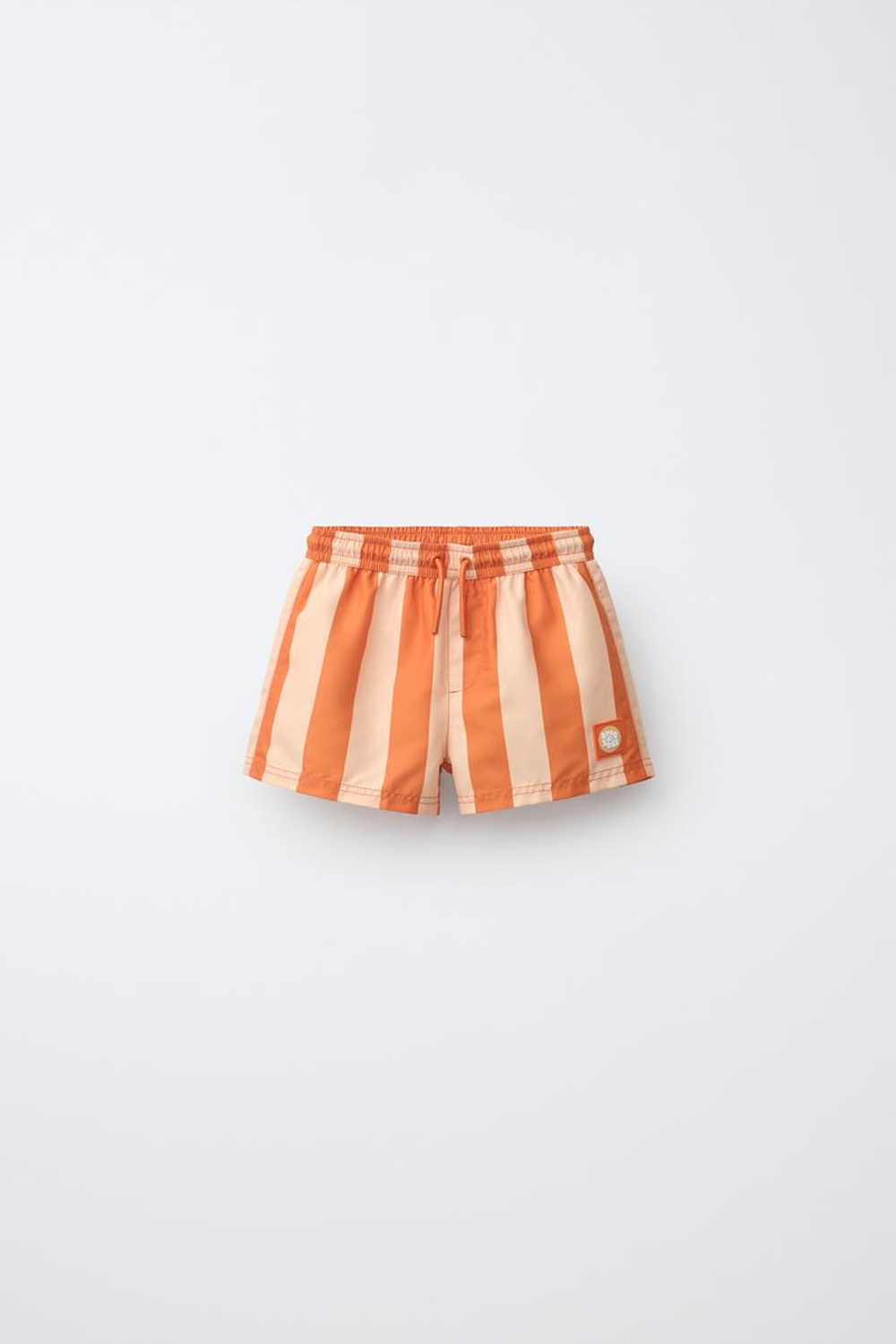 ZARA ПЛАВКИ В ПОЛОСКУ, ОРАНЖЕВЫЙ