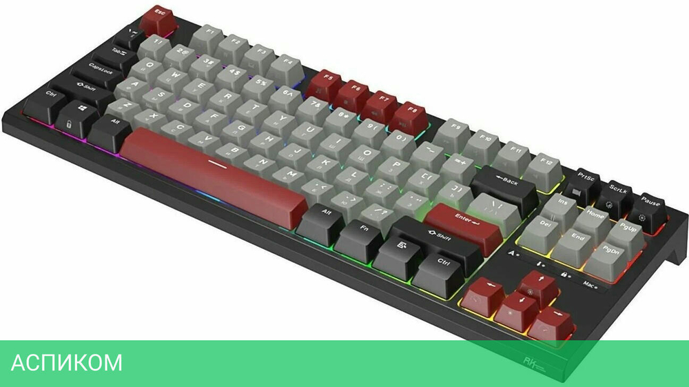 Клавиатура Royal Kludge RK-R87 Blue switch Black/Gray/Red