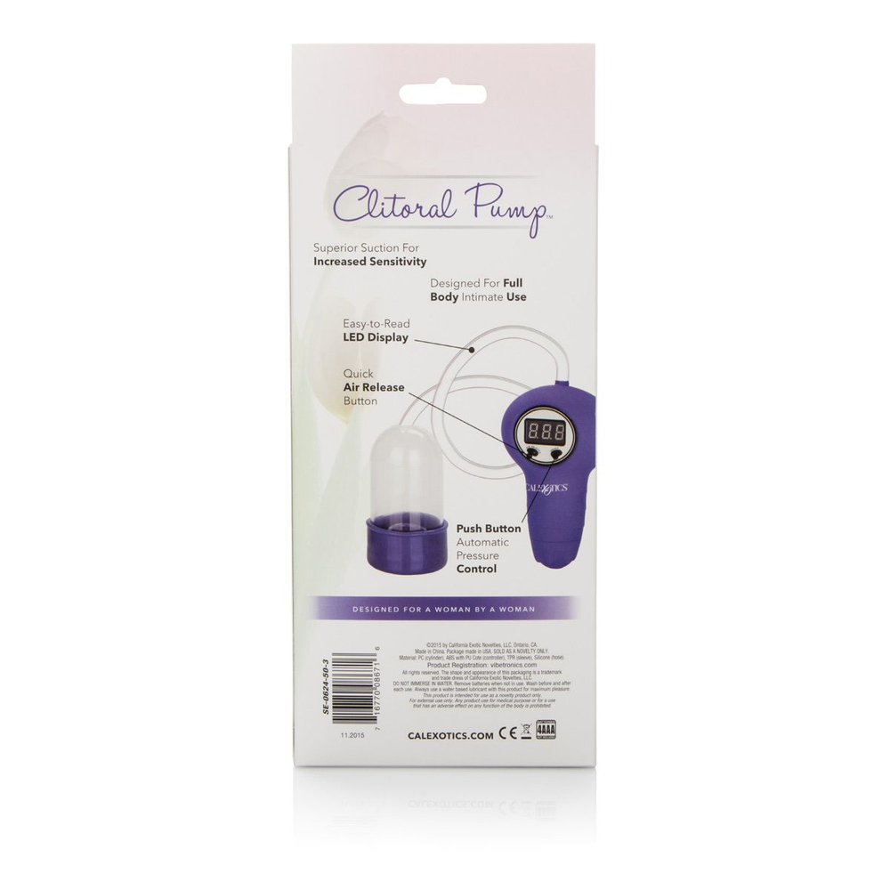 Помпа Clitoral Pump Automatic Intimate Pump (Цвет: фиолетовый)