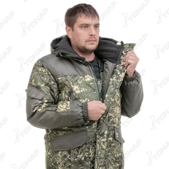 Костюм зимний ГОРКА полукомбинезон, алова/хаки р.58/182 Helios