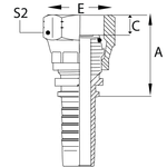Фитинг DN 06 DKO-S (Г) 14x1.5 6 (накидная гайка)