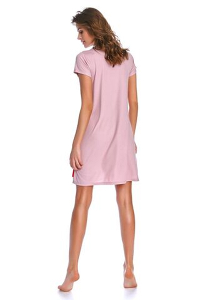 Элегантная сорочка из трикотажного полотна (Размер: L) (Цвет: розовый)