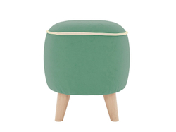 Пуф Лона /велюр киото олива/велюр киото крем