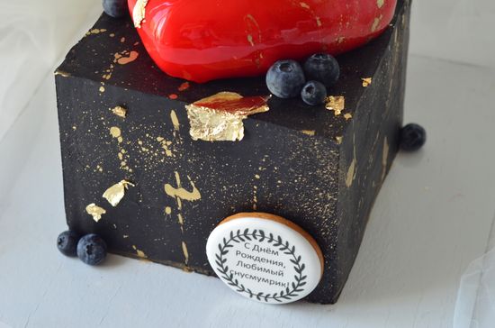 Торт для мужчины с сердцем №1028