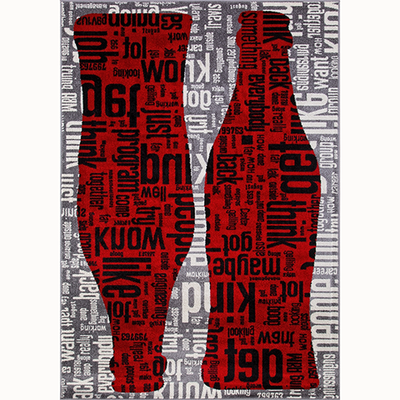 Ковер C081 - коллекция RIO 1,2*1,8м Red