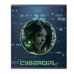 Тетрадь 48л, А5, клетка, Alingar, "Cibergirl" , скрепка,мелованный картон (стандарт), выб УФ лак, блок офсет, 5 дизайнов в пленке т/у