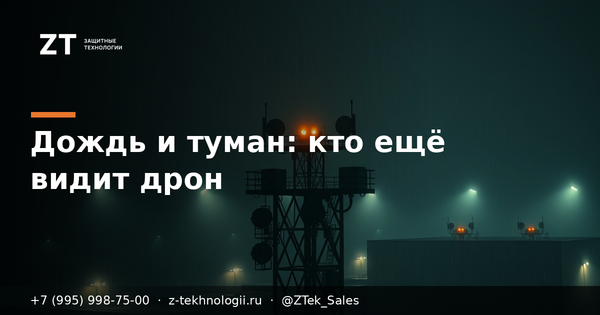 Дождь и туман: какой канал детекции ещё видит дрон Дождь и туман: какой канал детекции ещё видит дрон