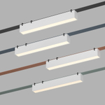 DK5674-WH Cветильник для трека-ремня Belty Smart, серия Linear, со светодиодом, L323*W40*H45мм, 48V DC, 12W, RA90, 120°, 2700-6500K, IP20, белый, алюминий