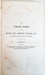 "The Whole Works of the Right Rev. Jeremy Taylor...  Volume 15". by Jeremy Taylor  (Author), Reginald Heber (Author). 1828 г.   Антикварная книга