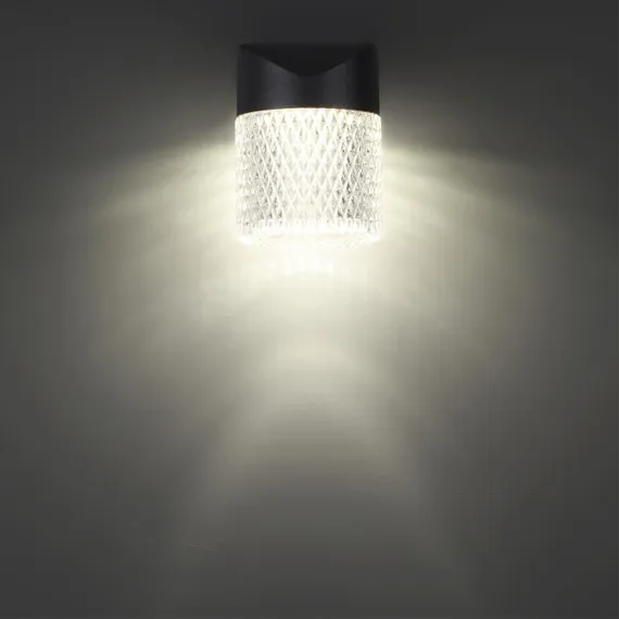 359293 STREET NT24 000 черный Светильник ландшафтный настенный IP65 LED 7W 4000K 175-265V ESTIMA