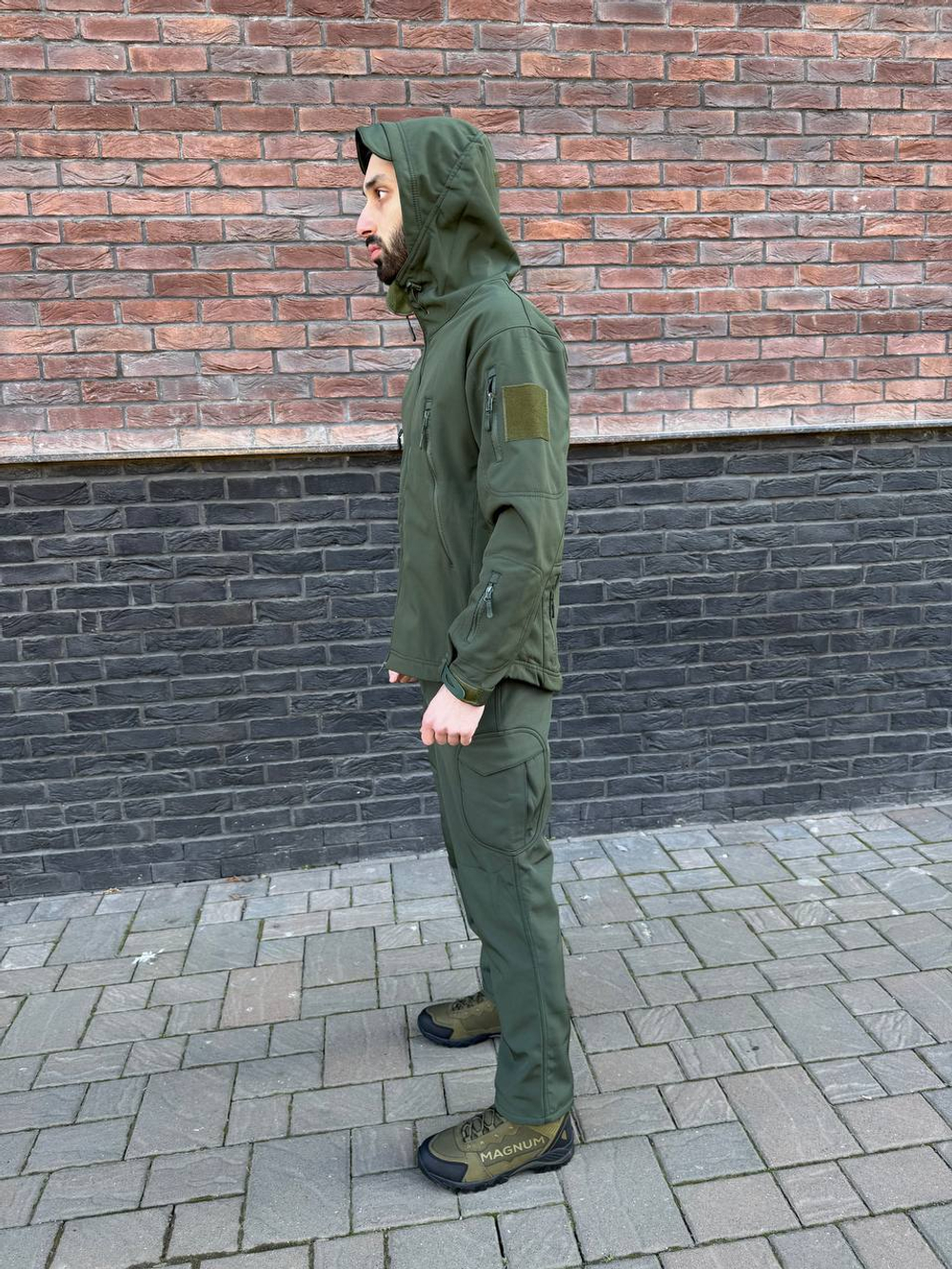 Тактический демисезонный костюм / softshell / олива