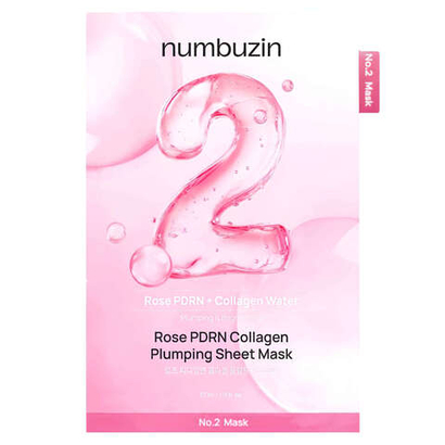 Numbuzin No.2 Rose PDRN Collagen Plumping Sheet Mask увлажняющая тканевая маска с ПДРН и коллагеном