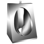 Писсуар наружной подводки нерж. сталь NOFER 13006.S матовый