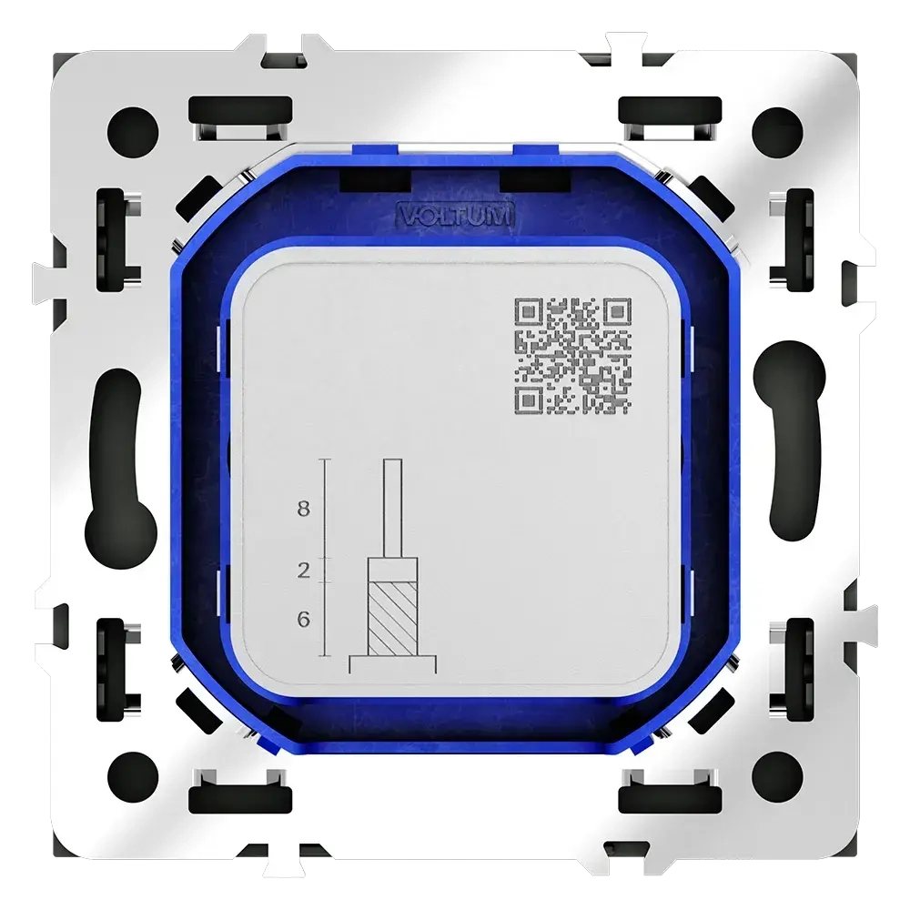 Розетка телевизионная встраиваемая VOLTUM S70 оконечная TV+SAT, (черный матовый)