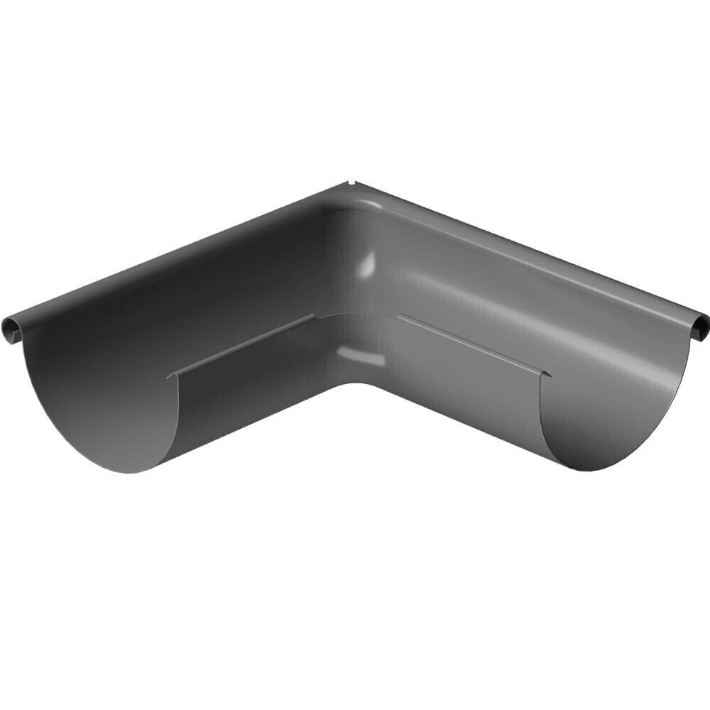 Угол желоба Docke Stal Premium PVPE-1086 D125/90 мм внешний 90 градусов Ral 7024 Графит
