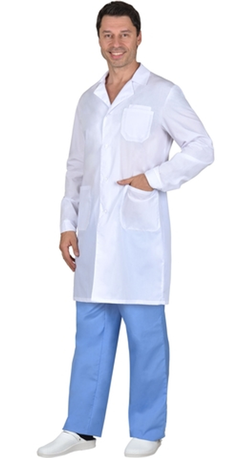 Халат "ГЛАВВРАЧ" мужской белый