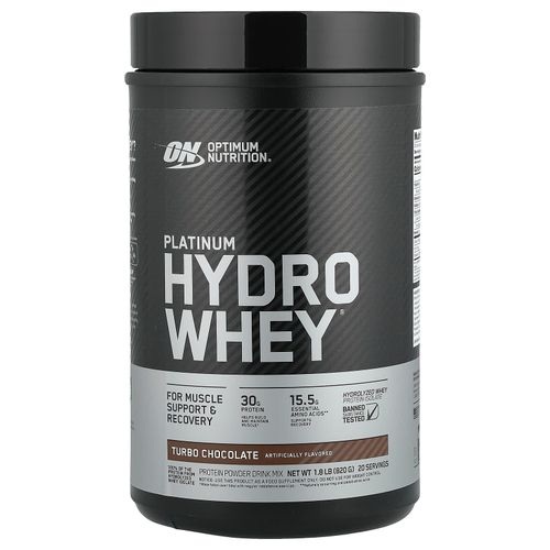 Optimum Nutrition, Platinum Hydro Whey®, шоколад, 820 г (1,8 фунта)