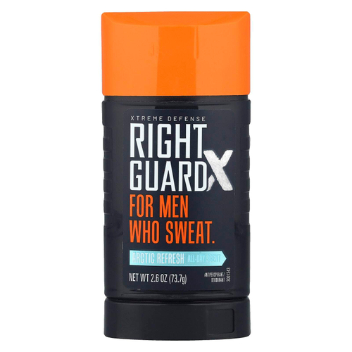 Right Guard, Xtreme Defense, антиперспирант / дезодорант, Arctic Refresh, 73,7 г (2,6 унции)