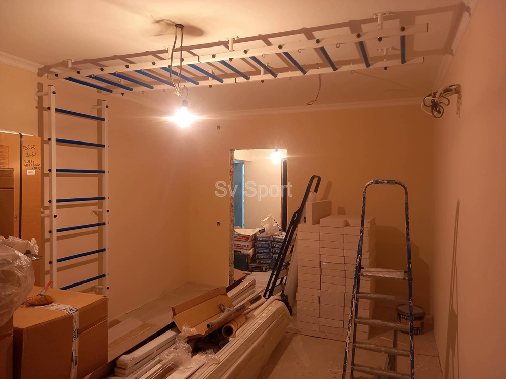 Монтаж спортивного комплекса Sv Sport П в пеноблочные, газоблочные стены