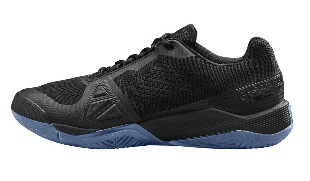 Мужские кроссовки теннисные Wilson Rush Pro 4.0 M - black/black/black