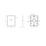 Накладка на шток цилиндра ESC.O.TRG/K.486 BL-24 чёрный (1шт.)