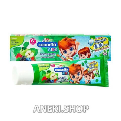 Паста зубная для детей с 6 лет с ароматом фруктовой мяты 65 г Komodo