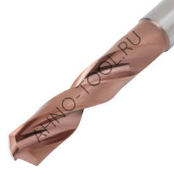 Сверло 11.2мм  твердосплавное 3D без подвода СОЖ. SP-X800031120 VHM AHNO по стали, чугуну, нерж. и ж