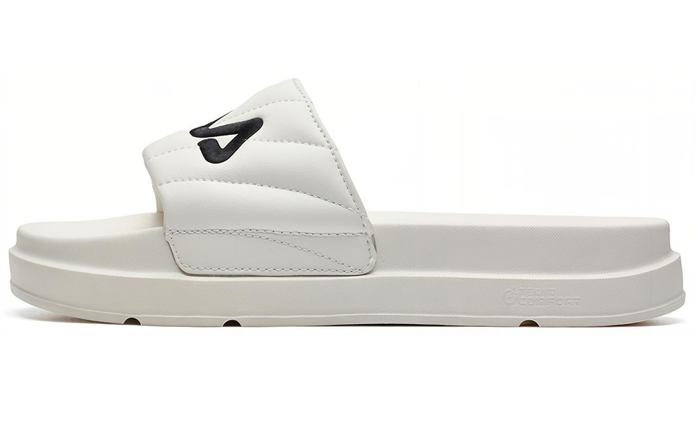 FILA Fila Drifter outer wear casual sports thick-soled anti-wear slippers women's white