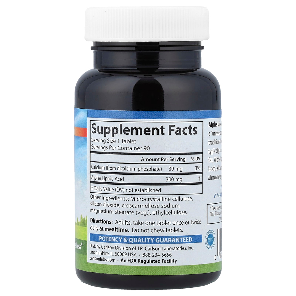 Carlson, Альфа-липоевая кислота, 90 таблеток