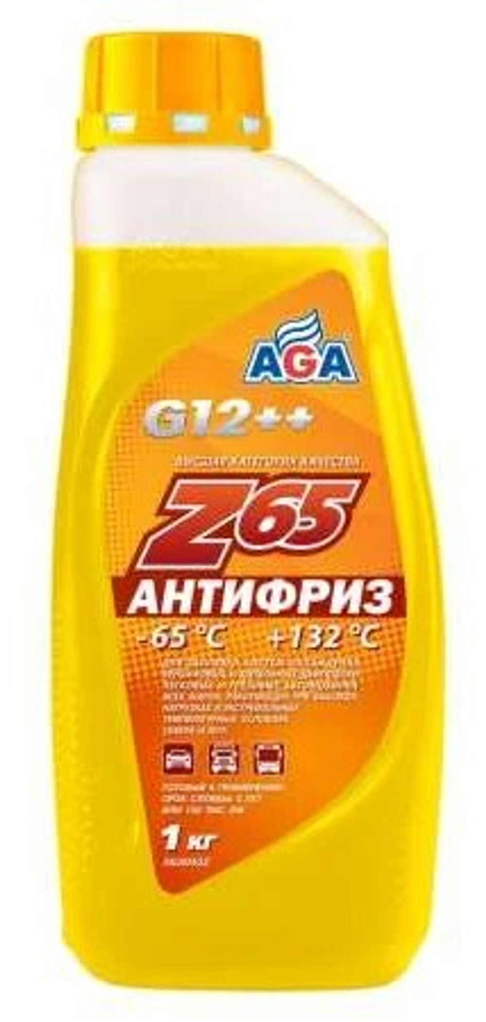 Антифриз AGA -65 готовый желтый 1кг