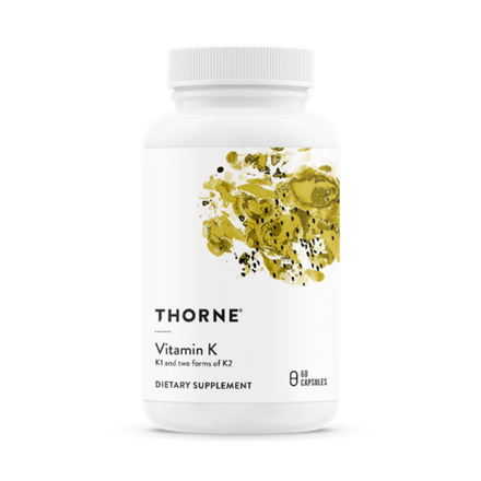 Thorne Research, Витамин К, Vitamin K, 60 капсул