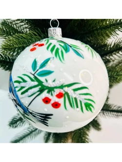 Елочный шар из стекла 115мм С1097