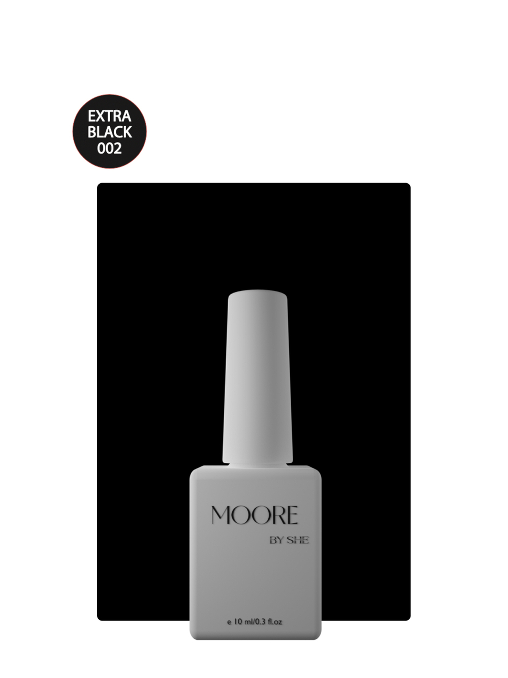 Moore Гель-лак  002 extra black 10 ml