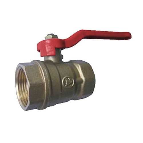 Кран латунный шаровой КНР 11Б27п1, DN 25, PN 16, однотипный, рычаг, муфта-муфта