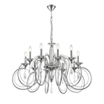 8032/10 CLASSI LN25 20 хром, металл/хрусталь Люстра подвесная Е14 10*40W 220V LAOKA