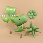 Фольгированный шар-фигура «Динозаврик в короне», сатин, в трех цветах, 79 см