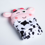 4513788 Прорезыватель рукавичка «Коровка», на липучке, цвет МИКС   4513788