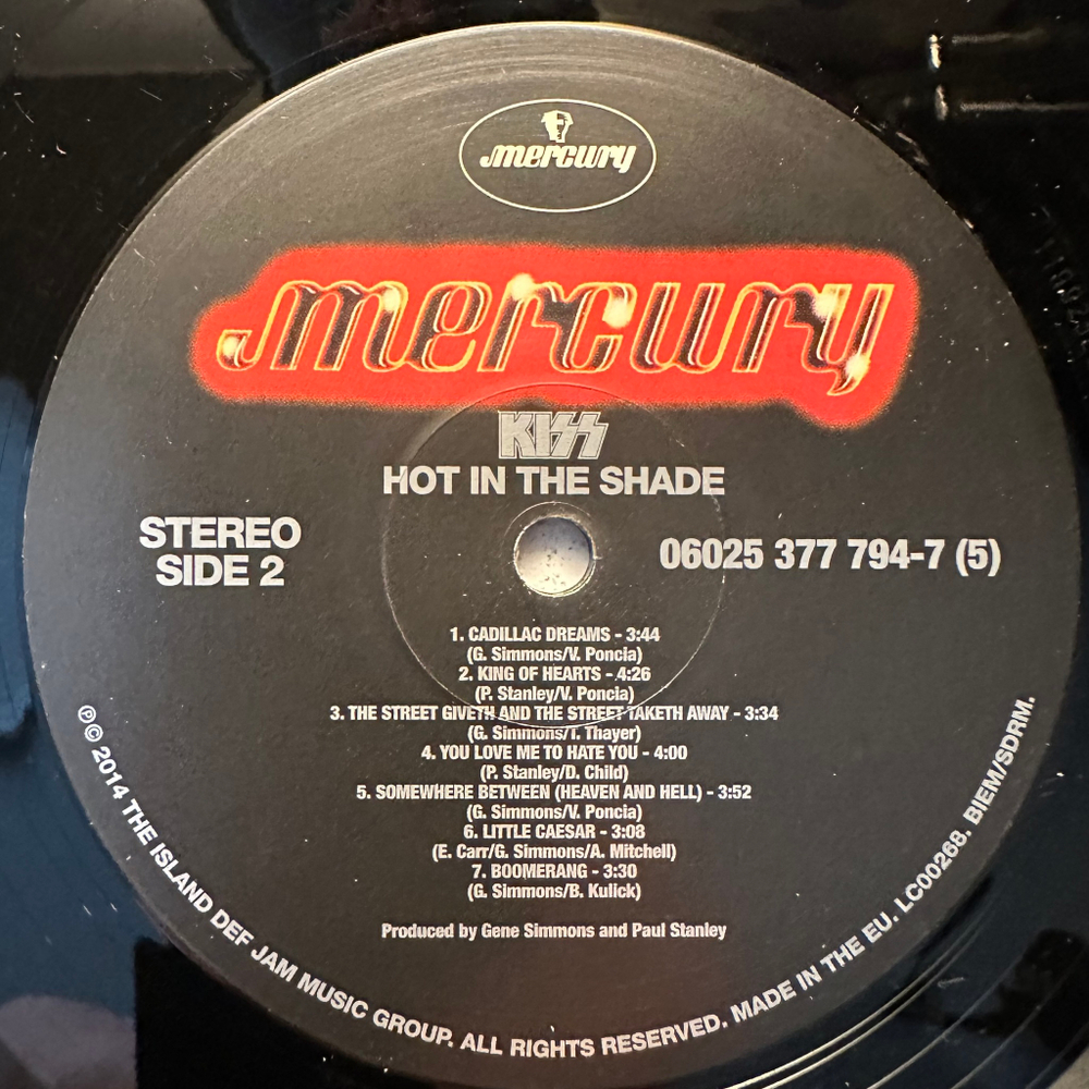 Kiss - Hot In The Shade (Европа 2014г.)