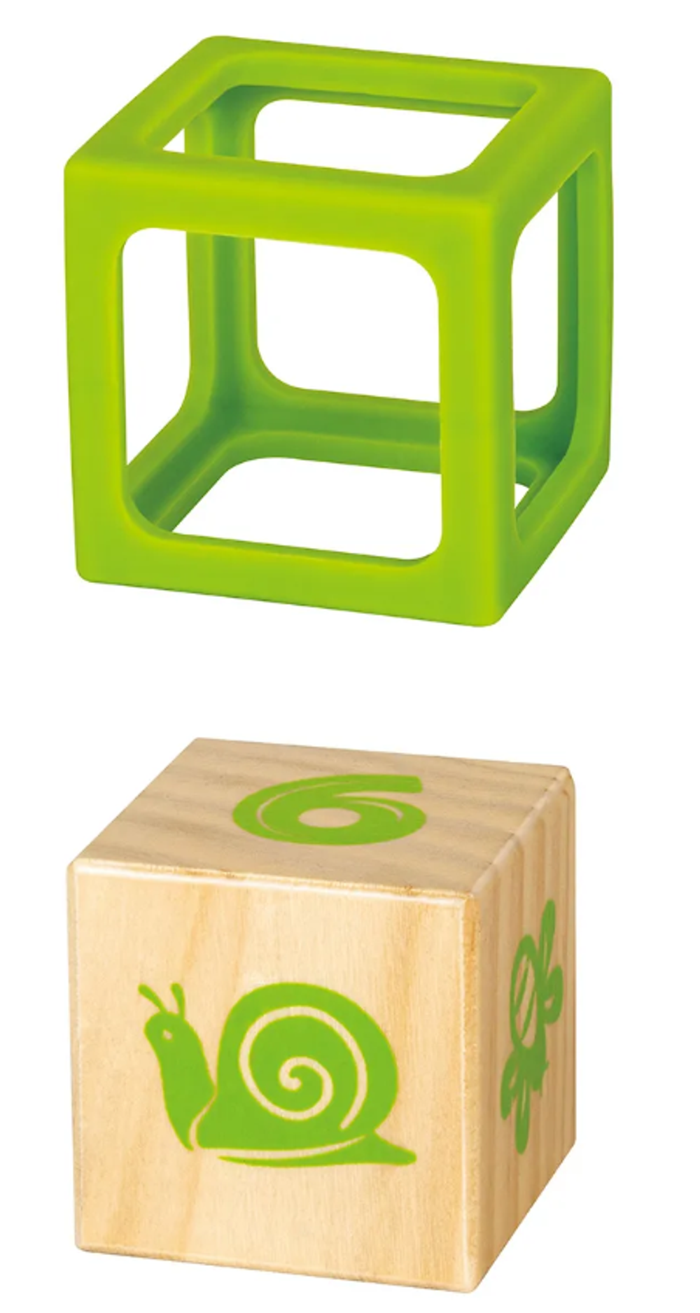 Детские деревянные кубики в силиконовых чехлах