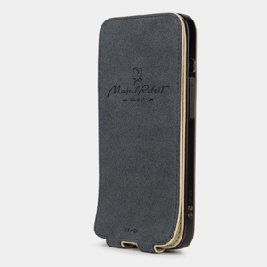 Чехол для iPhone 13 Pro из кожи теленка, цвета молоко