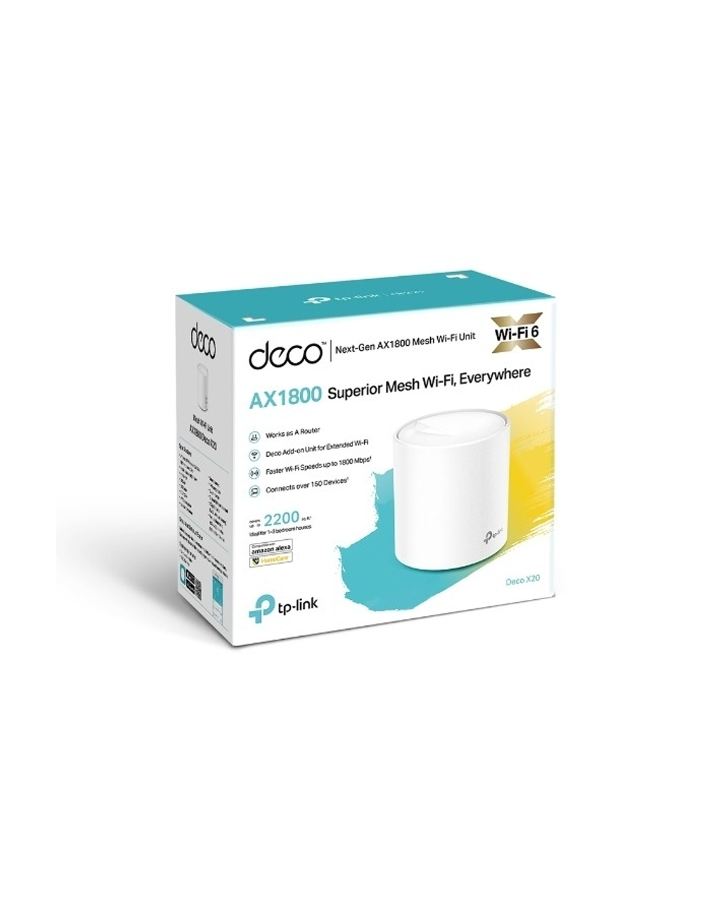 TP-Link Deco X20(1-pack) AX1800 Домашняя Mesh Wi-Fi система