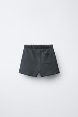 ZARA ШОРТЫ С НАДПИСЬЮ, АНТРАЦИТОВО-СЕРЫЙ