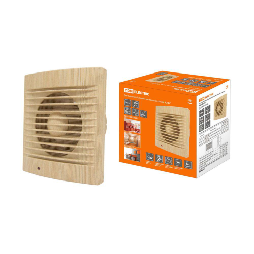 TDM Вентилятор бытовой настенный 120 С "ЭКО" сосна SQ1807-0103