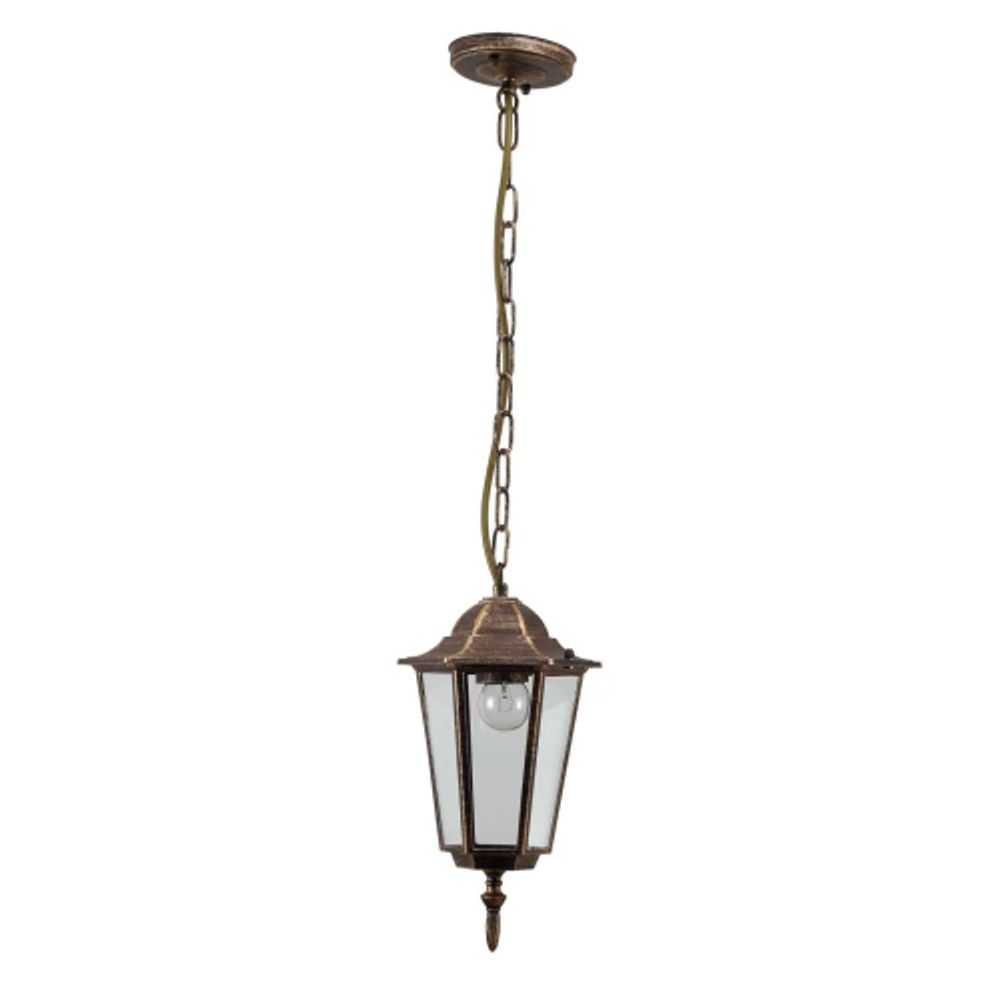 Светильник уличный подвесной ЭРА «Веледа» GBS-104-BR-0810 230В Е27 IP54 бронза | Садово-парковые светильники