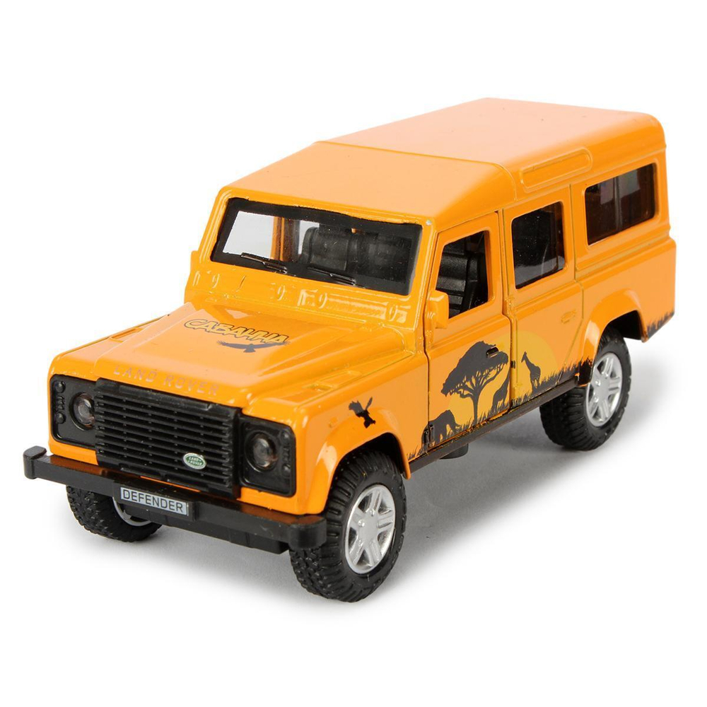 Модель ин. мет. "Land Rover Defender Сафари" 12см, открыв. двери, в коробка DEFENDER-SF (Технопарк)