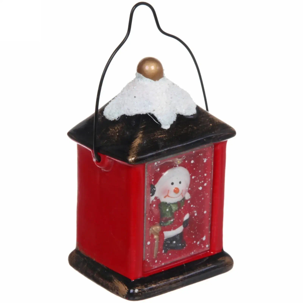 Фигурка с подсветкой Miracle «Новогодний фонарь» 7,5*12 см