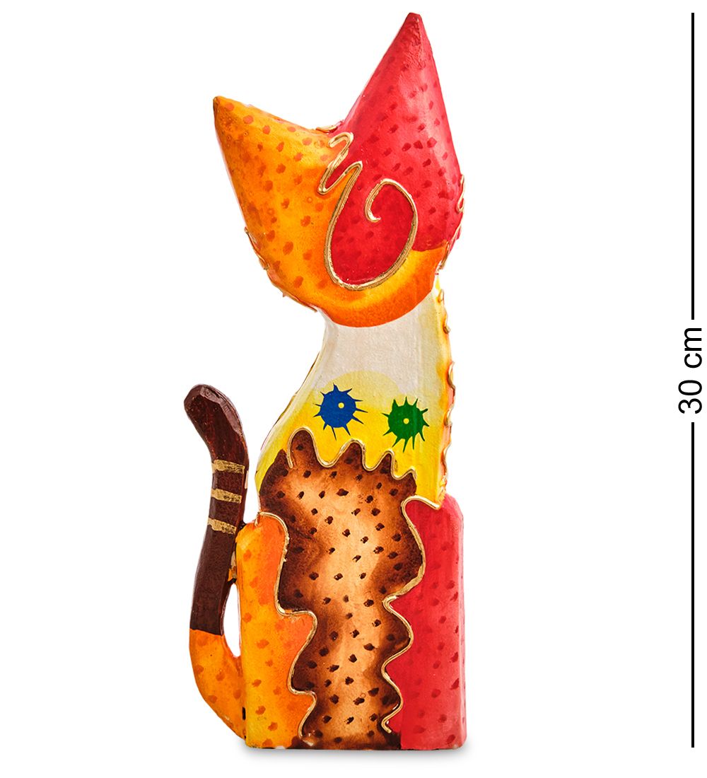 Decor and Gift 99-289 Фигурка «Кошка» н-р из двух 30, 20 см (албезия, о.Бали)