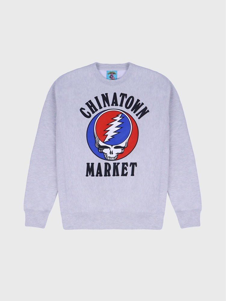 Свитшот Chinatown Market Grateful Dead Deadtown Ash
