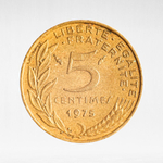 France, 5 Centimes 1975, VF